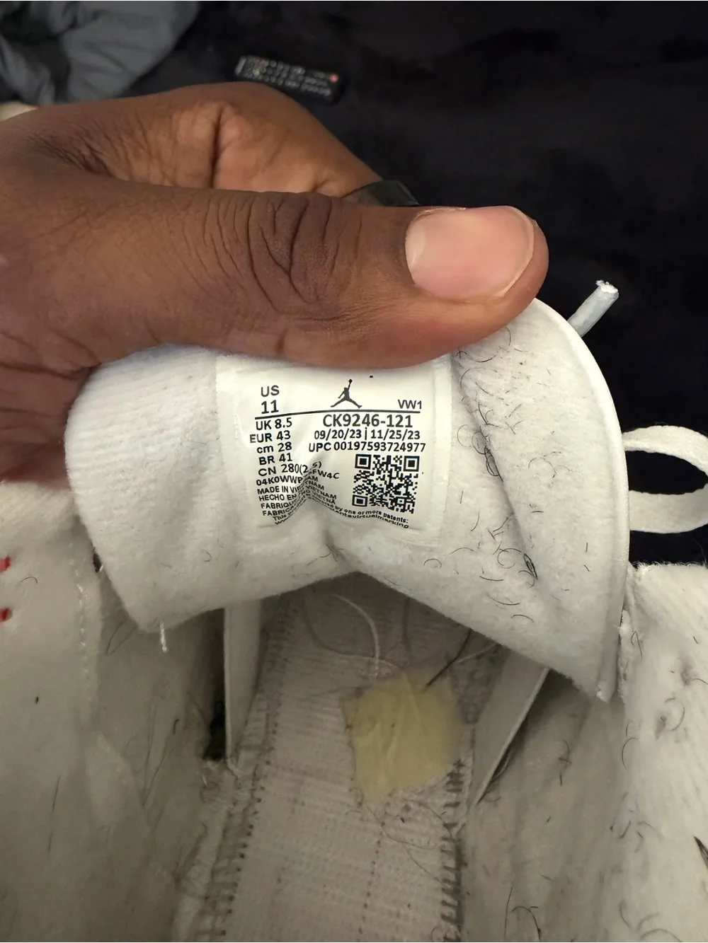 Air Jordan 3 Retro Georgia Peach Cosmic Clay White Cement W11 / M9.5